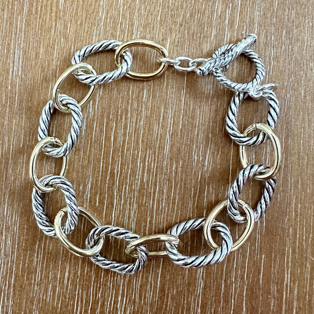 [NEW UNWORN] THE STYLED COLLECTION Lexi Bracelet, Silver/ Gold